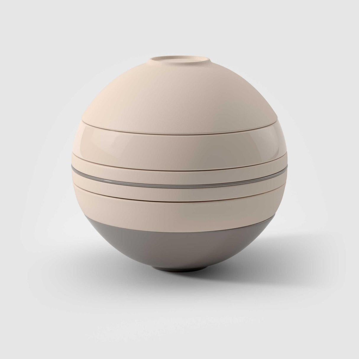 VILLEROY & BOCH Iconic La Boule Pure Beige Servizio Tavola Piatti Porcellana