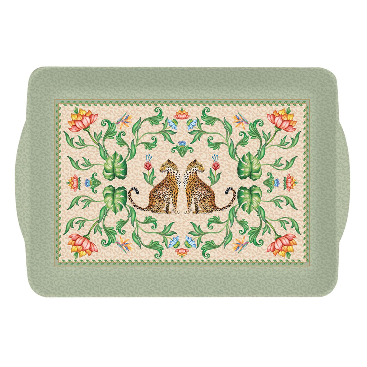 EASY LIFE Jungle Vibes Vassoio con Manici 33x22cm Melamina