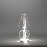 iPLEX - ESA Transparent Plexiglass Lamp LED Laser Cut 13x30cm Made in Italy