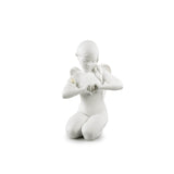 LLADRO' Figurina Angelo Cuore Celestiale 29x20cm Porcellana