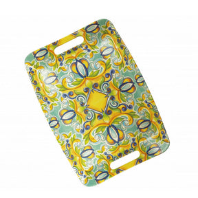 Vassoio con manici Citrus Brandani in melamina decoro limoni 35x25,5 cm
