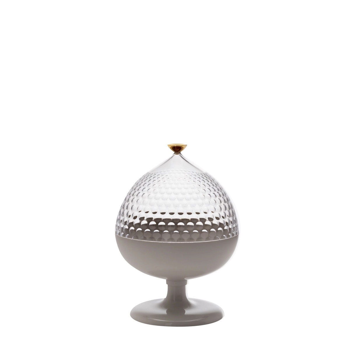 KARTELL Pumo Pomo Pugliese Contenitore 29cm Bianco Trasparente PMMA