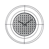 ARTI & MESTIERI Orologio da Parete di Design Nudo Piccolo Vienna Nero Bianco