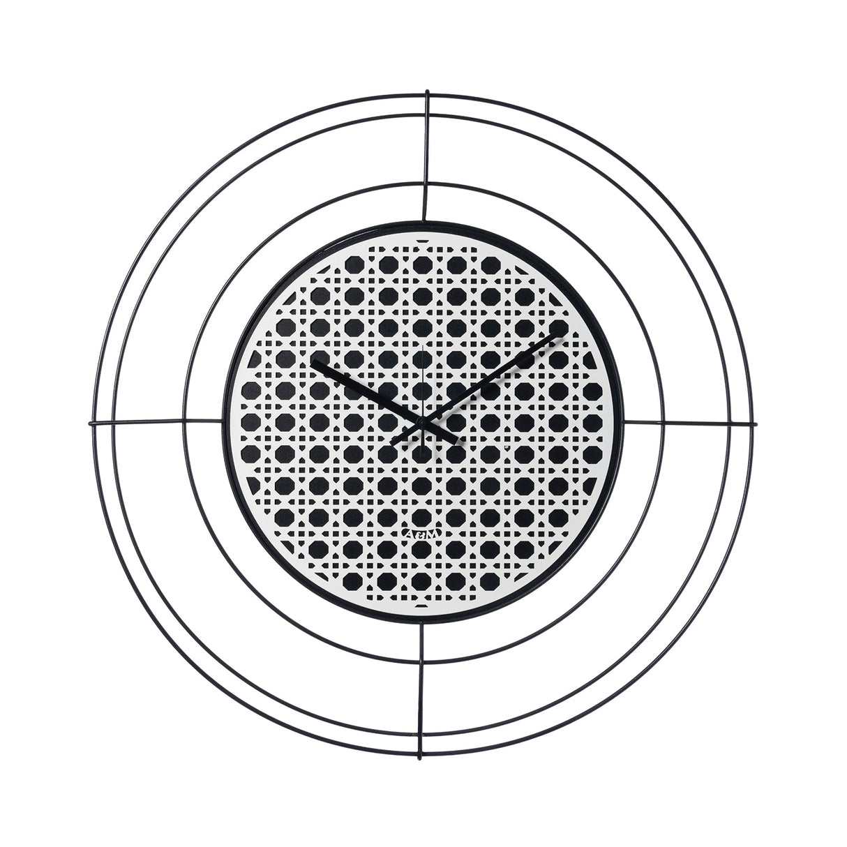 ARTI & MESTIERI Orologio da Parete di Design Nudo Piccolo Vienna Nero Bianco