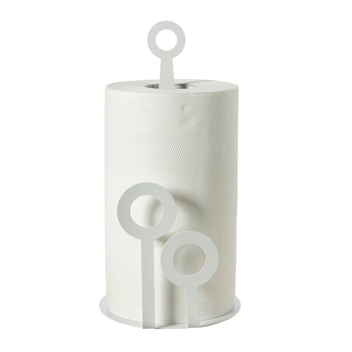 ARTI & MESTIERI Porta Rotoli da Cucina Bollicine Bianco Marmo 30x15cm