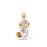 LLADRO' Scultura Hanuman Lustro Oro 19x10cm Porcellana
