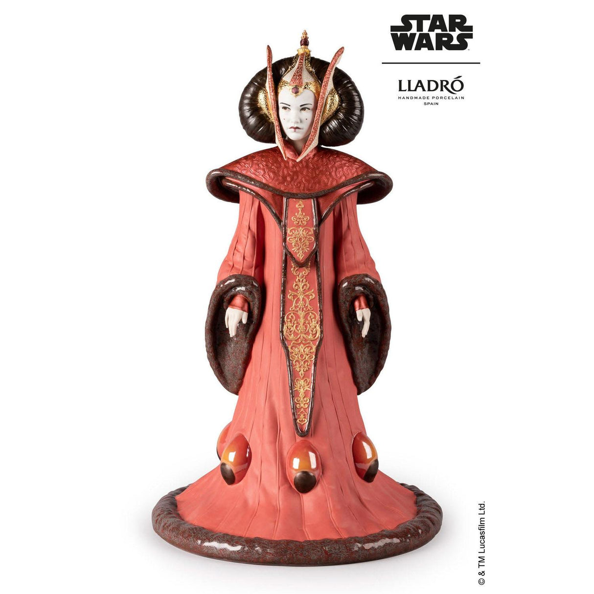 LLADRO' Scultura Queen Amidala™ in The Throne Room Serie Limitata 55x32cm Porcellana