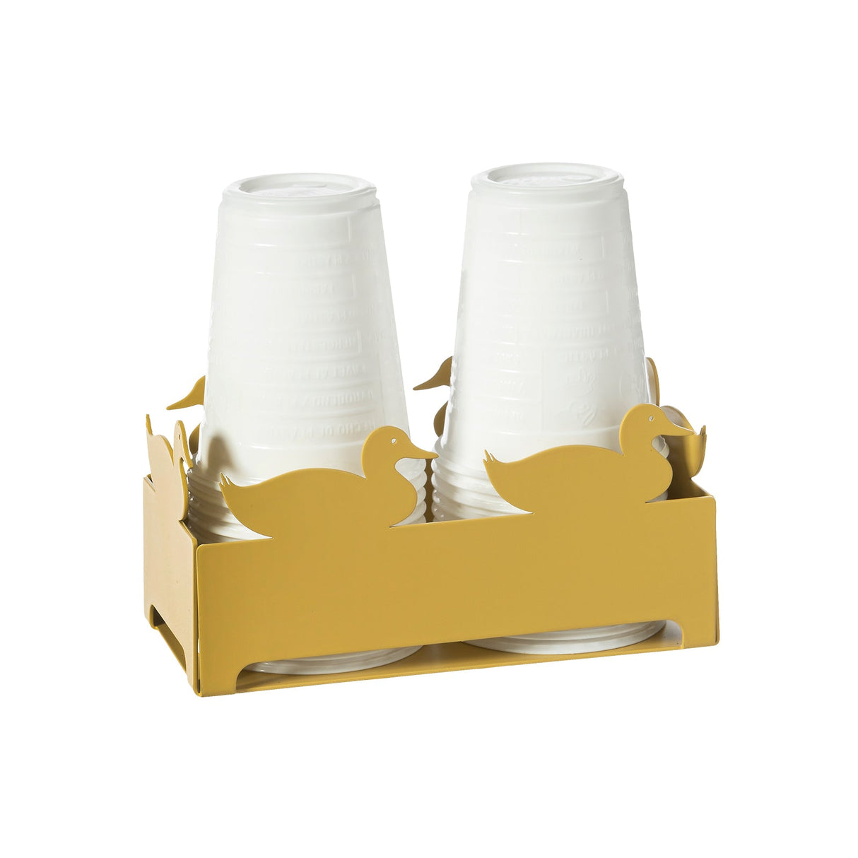 ARTI & MESTIERI Porta Bicchieri Duck Ocra 7,5x16cm
