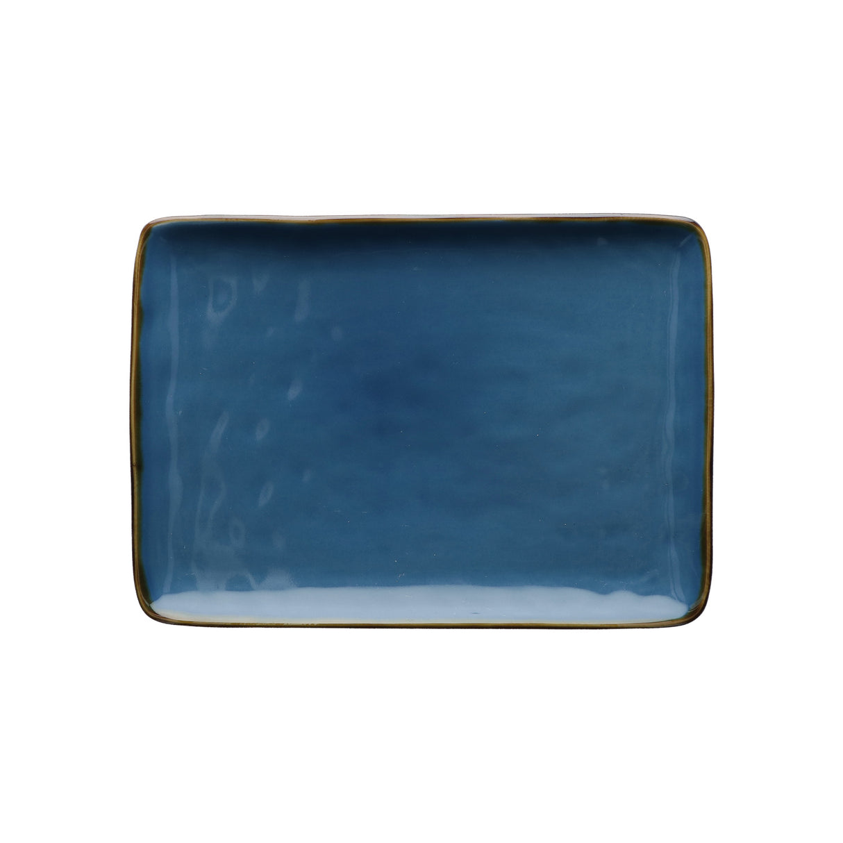 ROSE & TULIPANI Concerto Vassoio Rettangolare 27x19cm Blu Avio