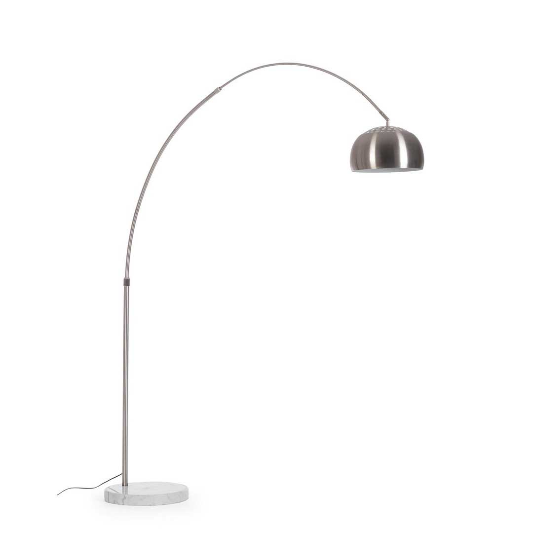 BIZZOTTO Lampada da Terra ad Arco Class 230cm Acciaio Base in Marmo