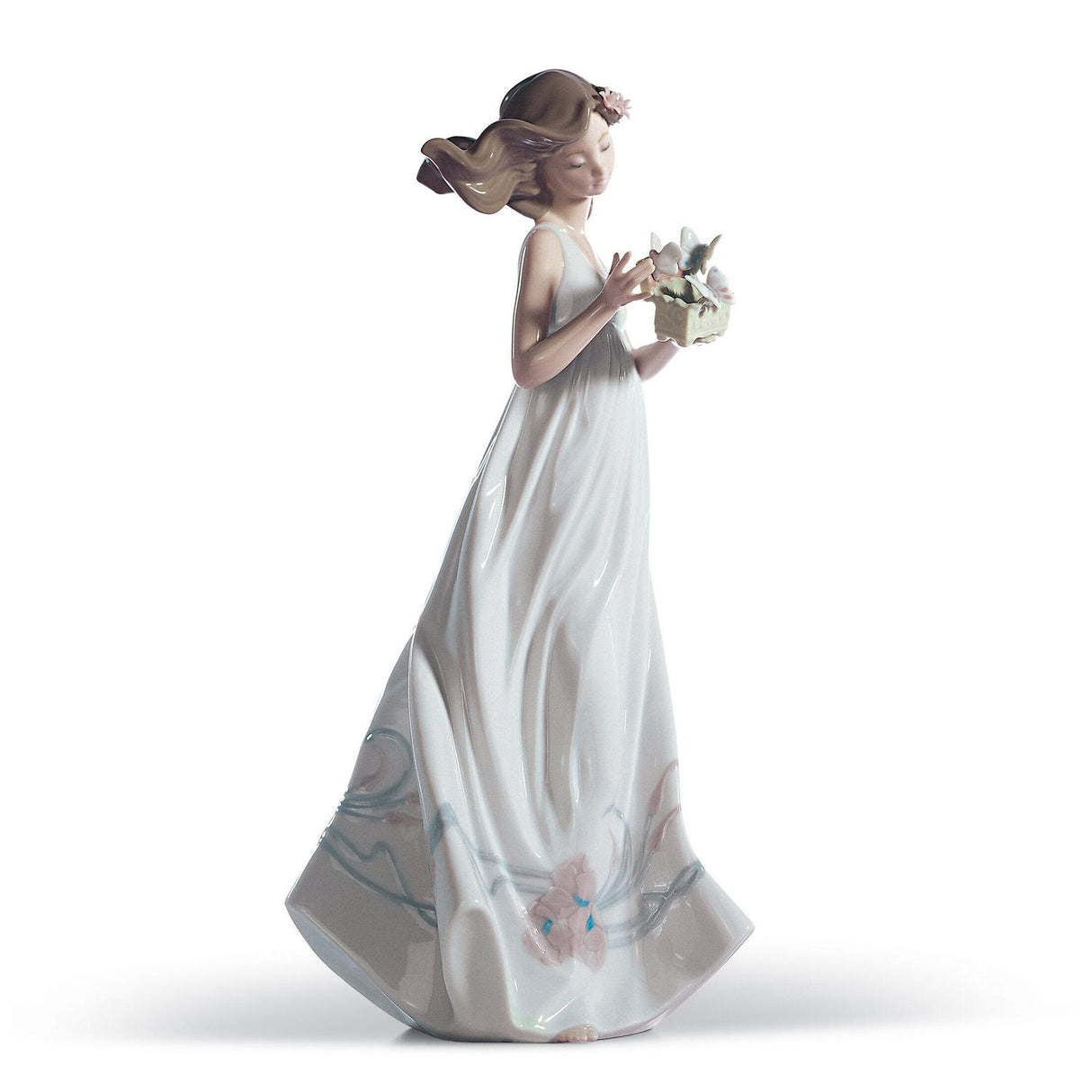 LLADRO' "Treasures of the air" Figure Statue Woman Porcelain H32cm