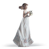 LLADRO' Figurina Donna Tesori Dell'Aria 32x16cm Porcellana