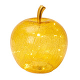 PALAIS ROYAL Mela Decorativa Gialla con LED 24cm Vetro