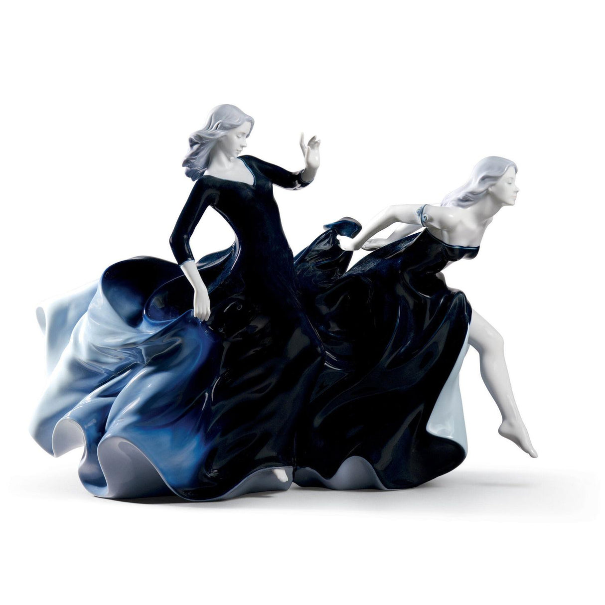 LLADRO' Scultura Arriva la Notte Serie Numerate 40x57cm Porcellana