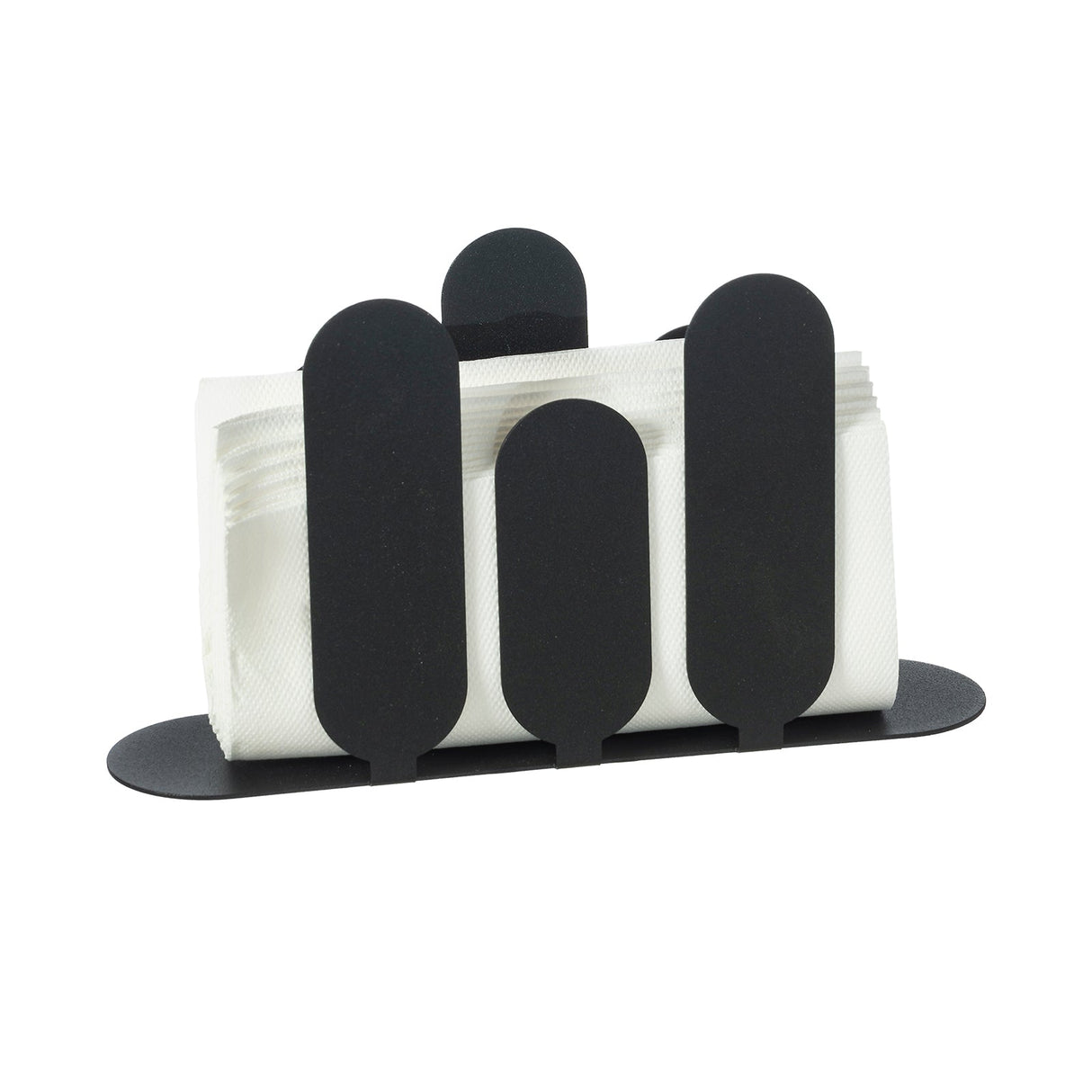 ARTI & MESTIERI Portatovaglioli Verticale Park Nero 24x6cm