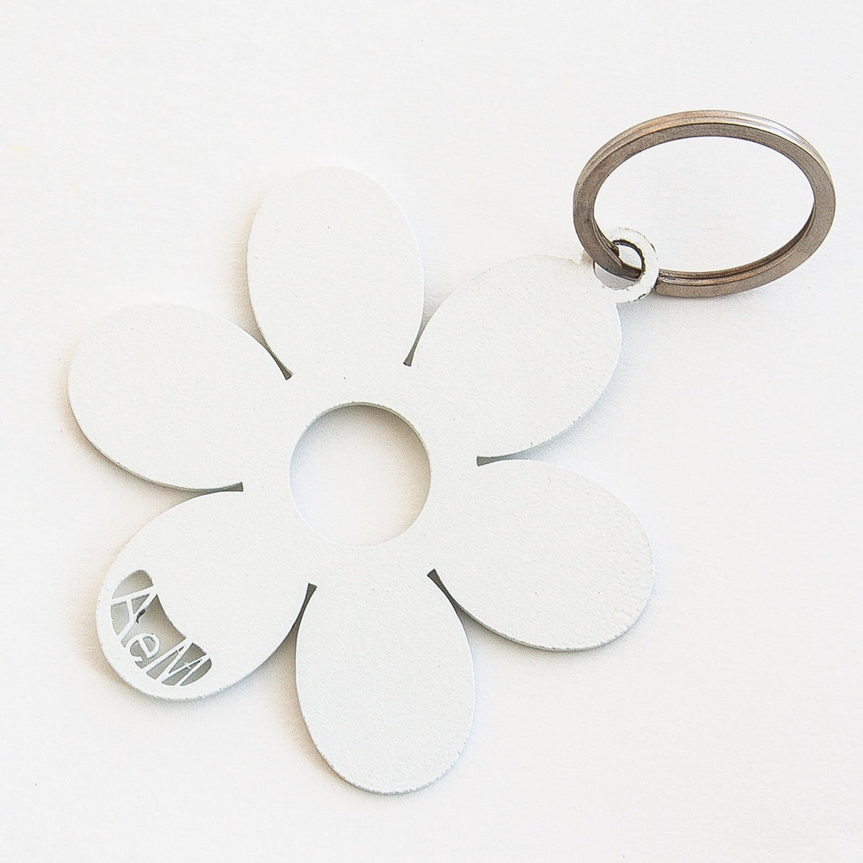 ARTI & MESTIERI Portachiavi di Design Fiorellino Bianco 30x18cm