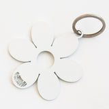 ARTI & MESTIERI Portachiavi di Design Fiorellino Bianco 30x18cm