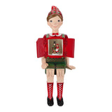 TIMSTOR Decorazione Natalizia Carillon Pinocchio con Musica e Movimento 46,5cm
