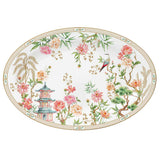 EASY LIFE Jardins d'Orient Vassoio Ovale 35x23,5cm Porcellana Tavola di Pasqua