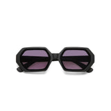 OKKIA Andrea Occhiali da Sole Unisex Esagonale Nero