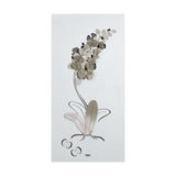 ARTI & MESTIERI Pannello Decorativo Moderno Orchidea Bianco E Sabbia