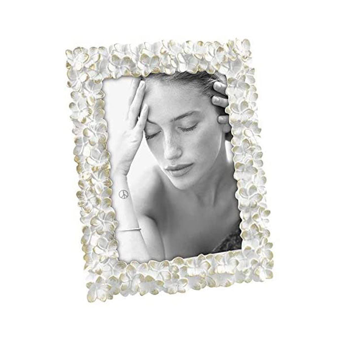 MASCAGNI CASA Portfafoto Resina Bianco Oro 13x18cm 2IQA1209