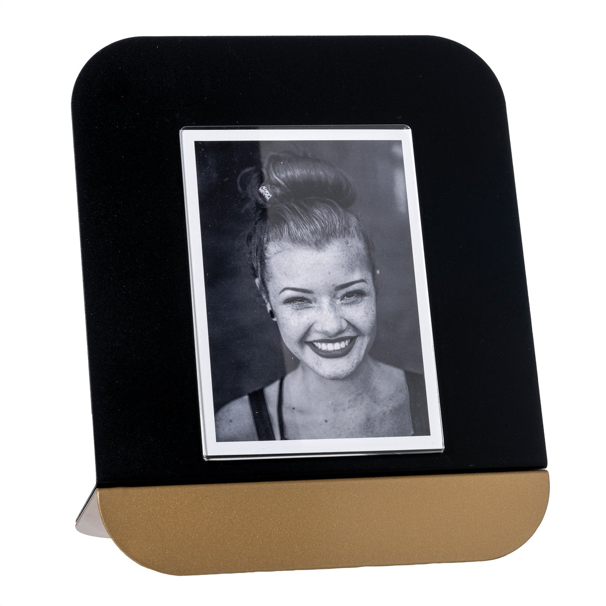 ARTI & MESTIERI Portafoto di Design Altamarea Grande Nero Oro Laccato