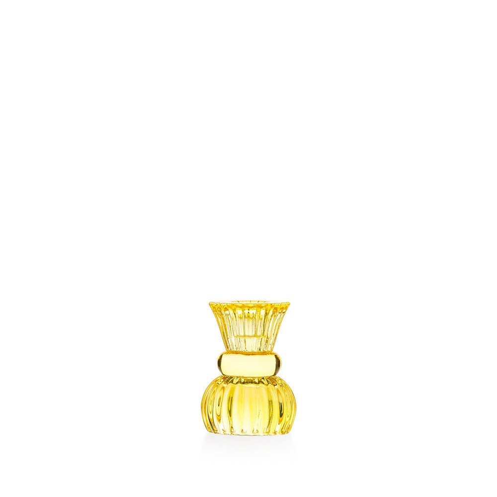 EMÒ ITALIA Marrakech Candeliere Mini in Vetro Giallo 8cm