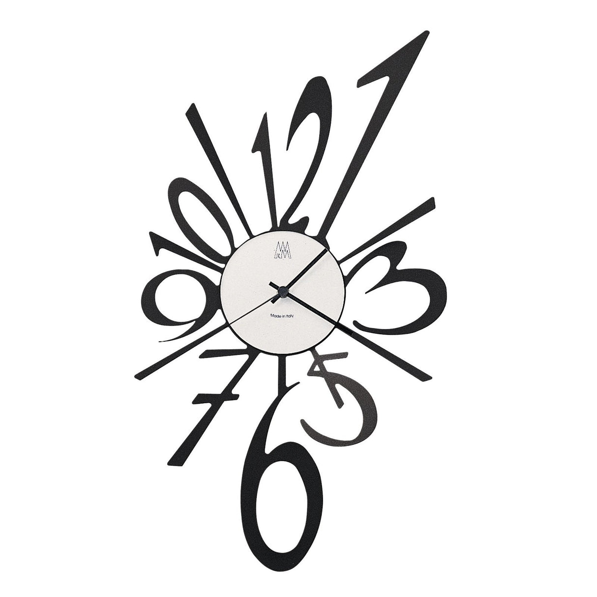 ARTI & MESTIERI Orologio da Parete di Design Big Bang Piccolo Nero