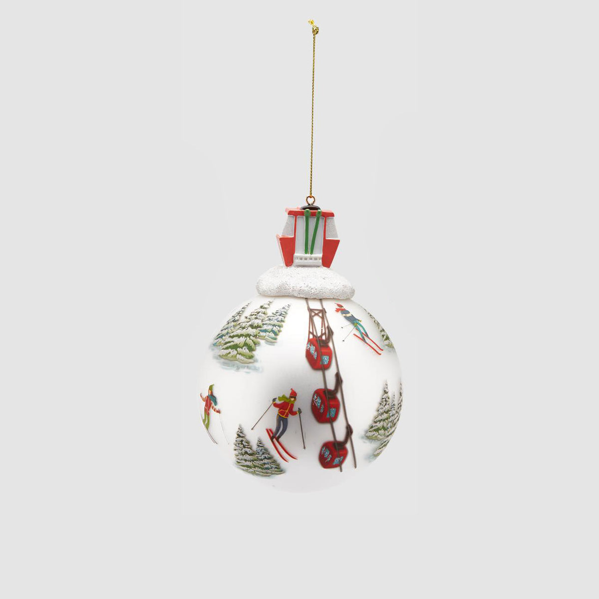 Palle Di Natale In Vetro EDG Enzo De Gasperi - Set 9 Pezzi, Bianco Lucido, Diametro 6 Cm, Decorazioni Natalizie Eleganti