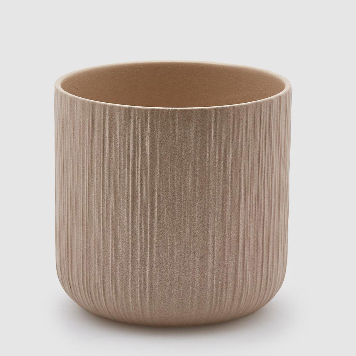EDG Enzo De Gasperi Vaso Gen 24x24cm Sabbia Ceramica