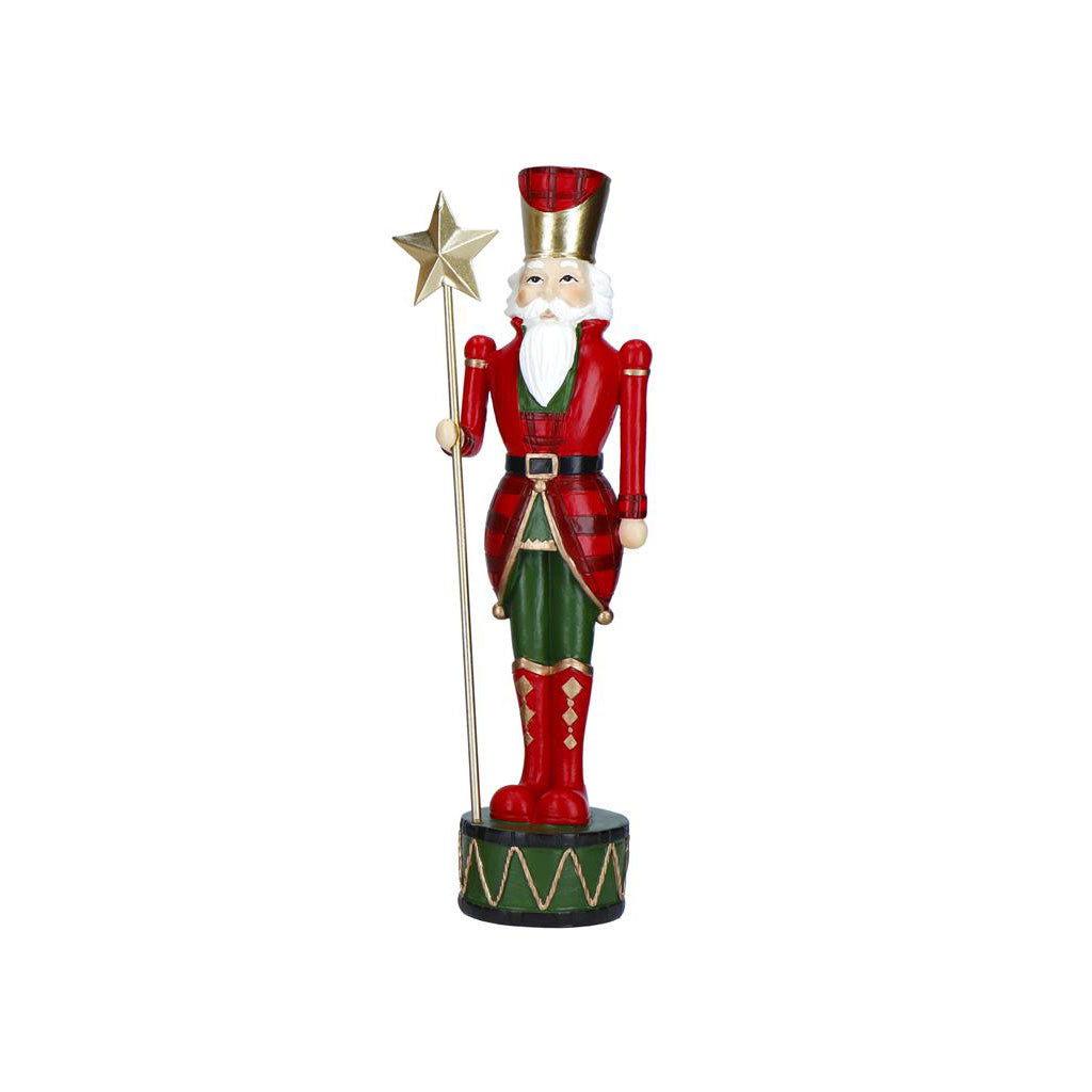 TIMSTOR Nutcracker Christmas Soldier in Resin 25.5cm with Scepter