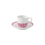 VILLEROY & BOCH Fleur Cassis Tazzina Caffè Espresso 70ml con Piattino 15cm Rosa Porcellana