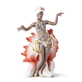 LLADRO' Scultura Dea D'Ebano 52x36cm Porcellana