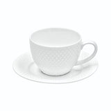LA PORCELLANA BIANCA Rilavoro Espresso Coffee Cup with Saucer Set 6 Pieces 125ml