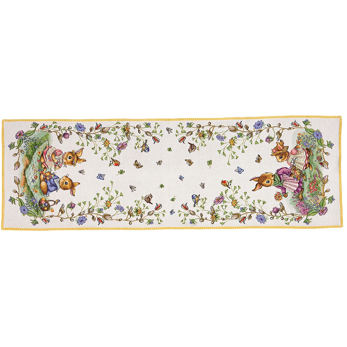 VILLEROY & BOCH Spring Fantasy Runner XL Picnic 143x49cm Gobelin Cotone