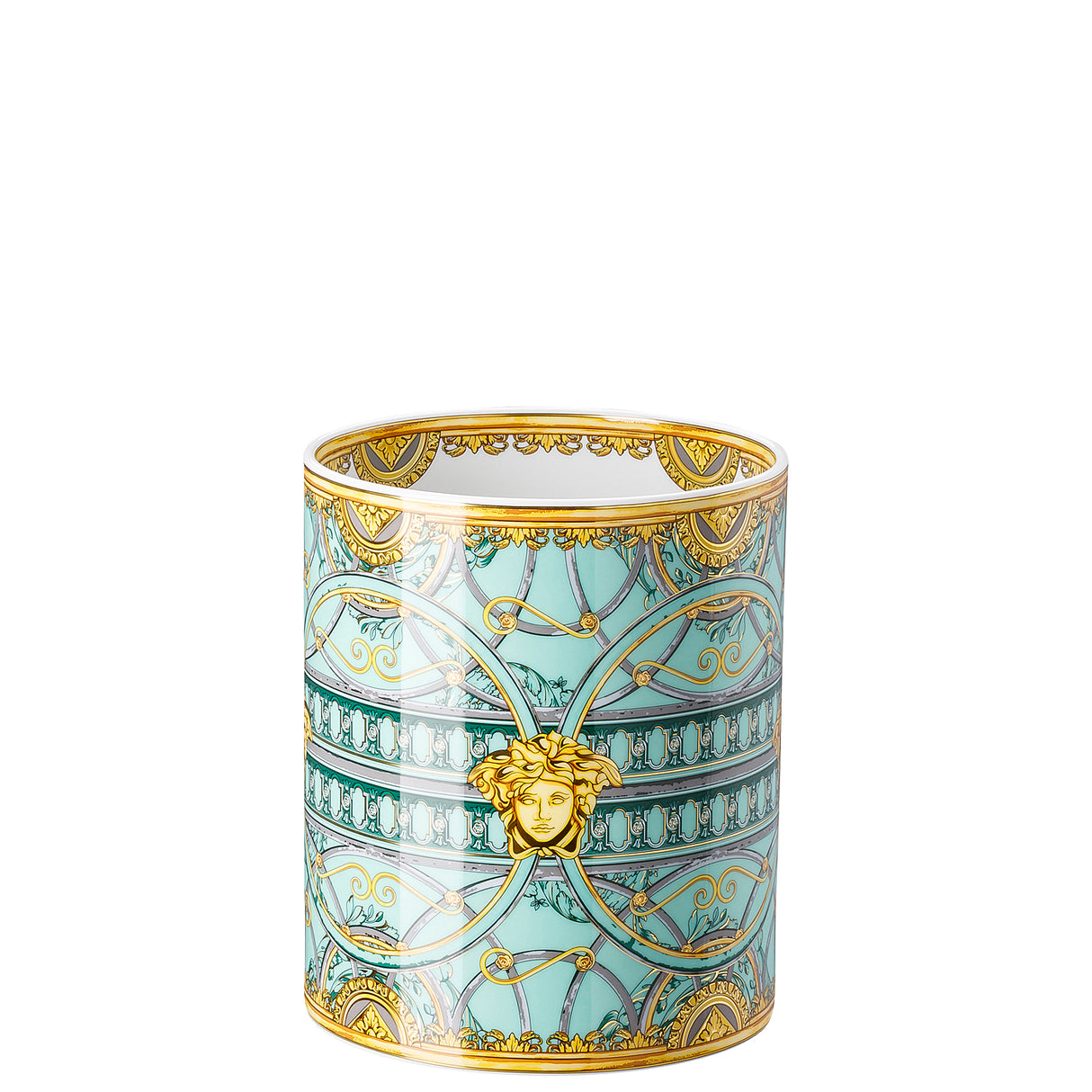 VERSACE - Scala Palazzo Verde Vaso di Fiori 18cm Porcellana 12767-403664-26018