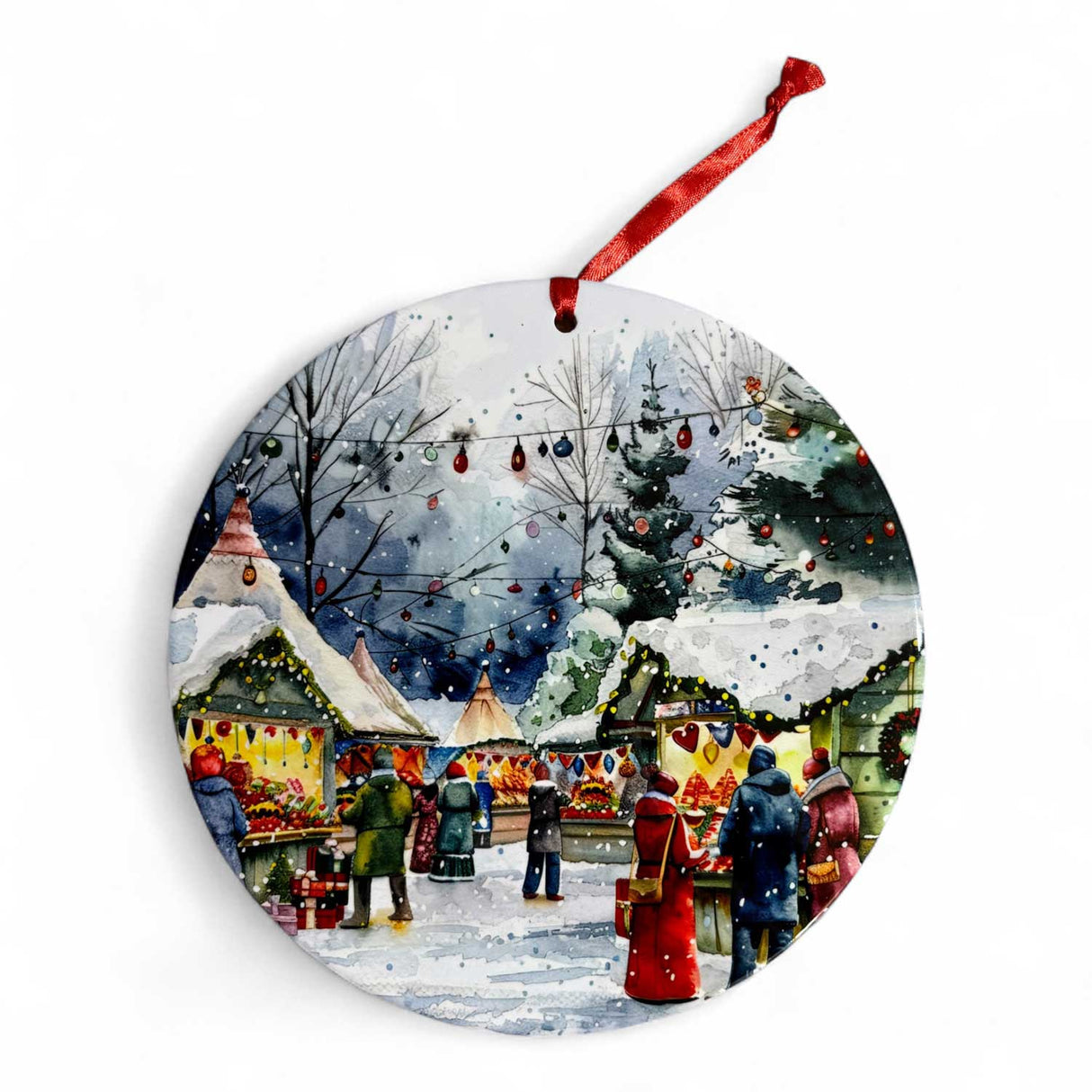 PALAIS ROYAL Sottopentola Natalizio in Ceramica e Sughero 21 cm Decorazione di Natale