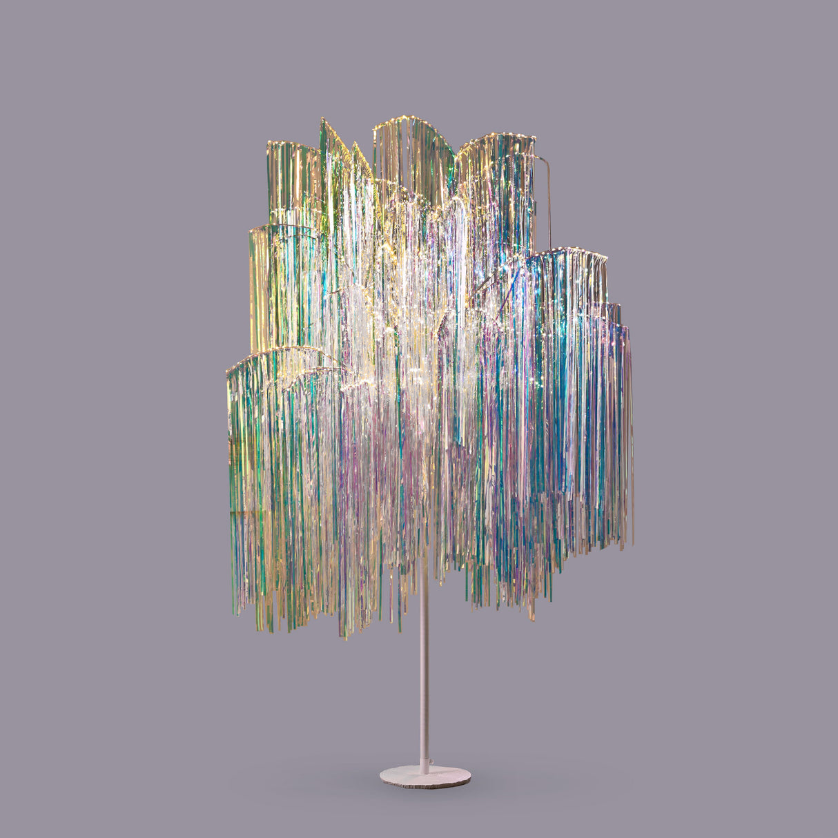 EDG Enzo De Gasperi Faggio Albero di Natale con Frange Luminose 960 Microled 180x140cm