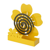 MONTEMAGGI Porta Zampirone Fiore Quadrifoglio 17x18cm Giallo Metallo