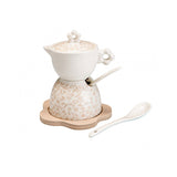 BRANDANI Campo ai Fiori Zuccherina Caffettiera 12,5cm Porcellana Bamboo