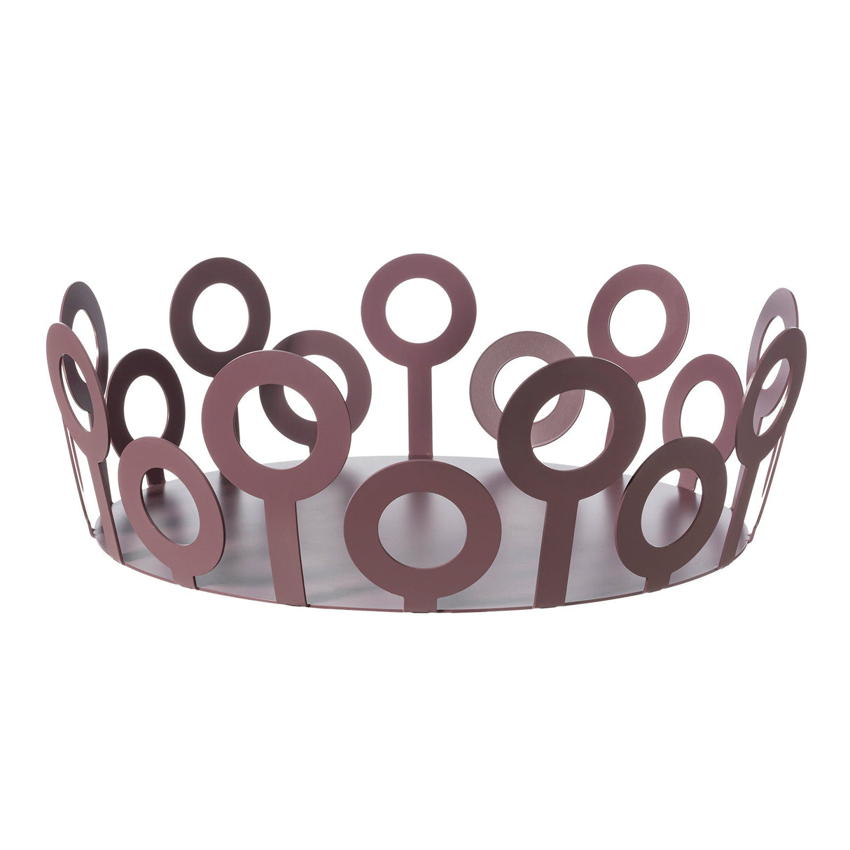 ARTI & MESTIERI Centrotavola Grande Bollicine Viola Ametista 10x28cm