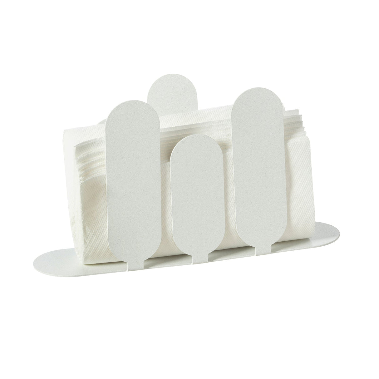 ARTI & MESTIERI Portatovaglioli Verticale Park Bianco Marmo 13x24cm