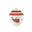 Biscottiera Pallina di Natale Easy Life in porcellana decorata 18x23 cm