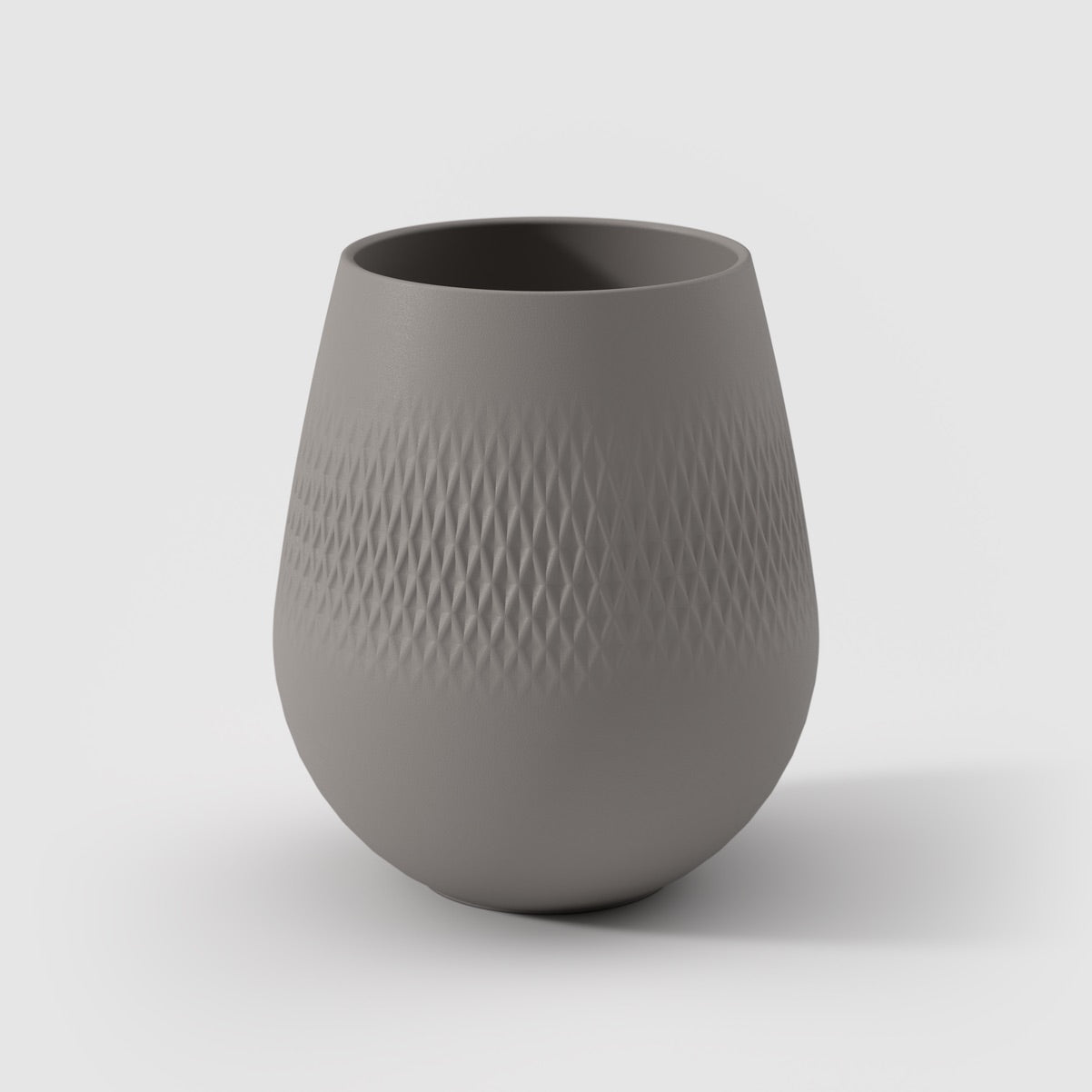 VILLEROY & BOCH Manufacture Collier Vaso Carre Tortora Piccolo 15x12cm Porcellana