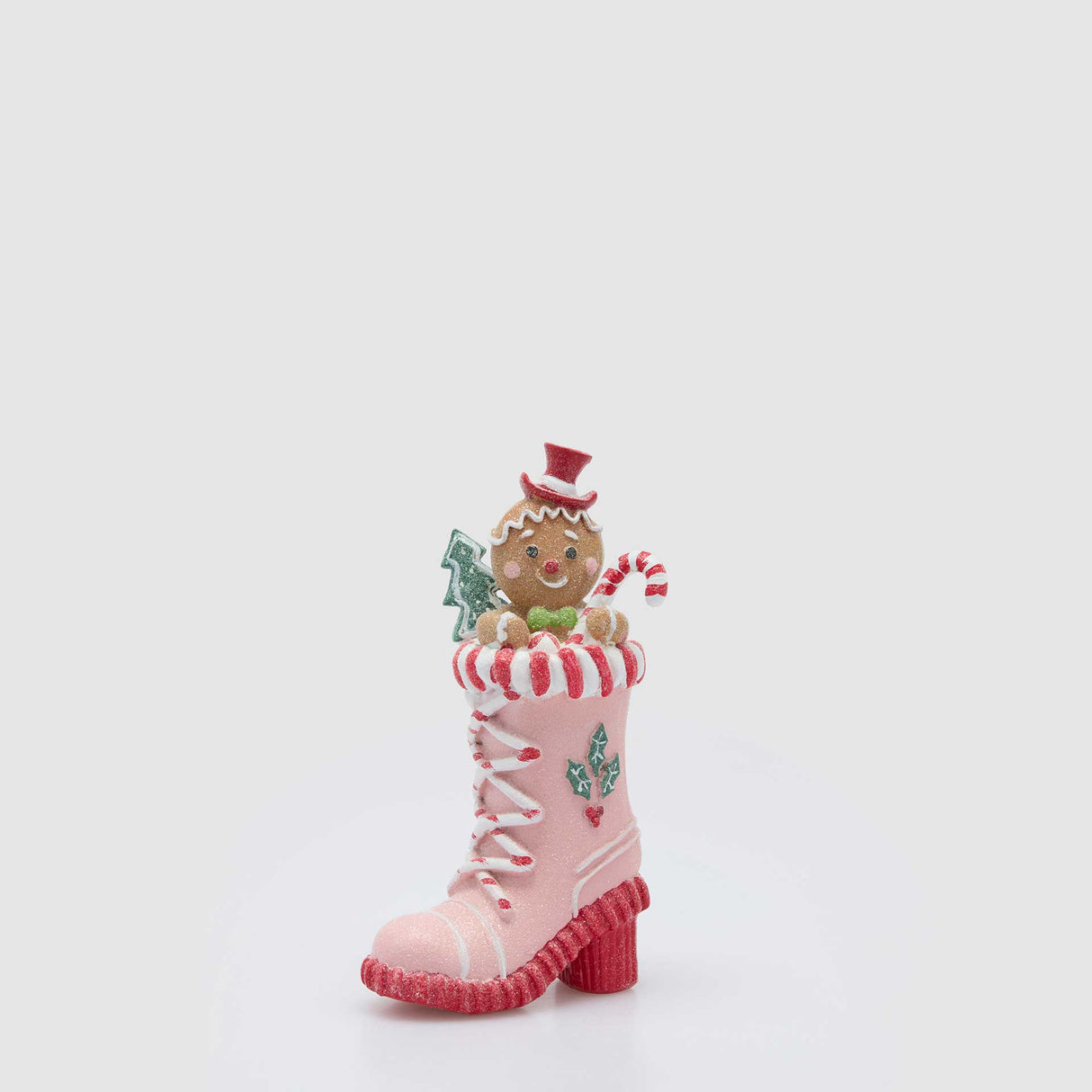 EDG Enzo De Gasperi Decorazione Natalizia Scarpa Candy 22,5x13cm Poliresina