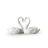 LLADRO' Figurina Cigni Amore Senza Fine 13x27cm Porcellana