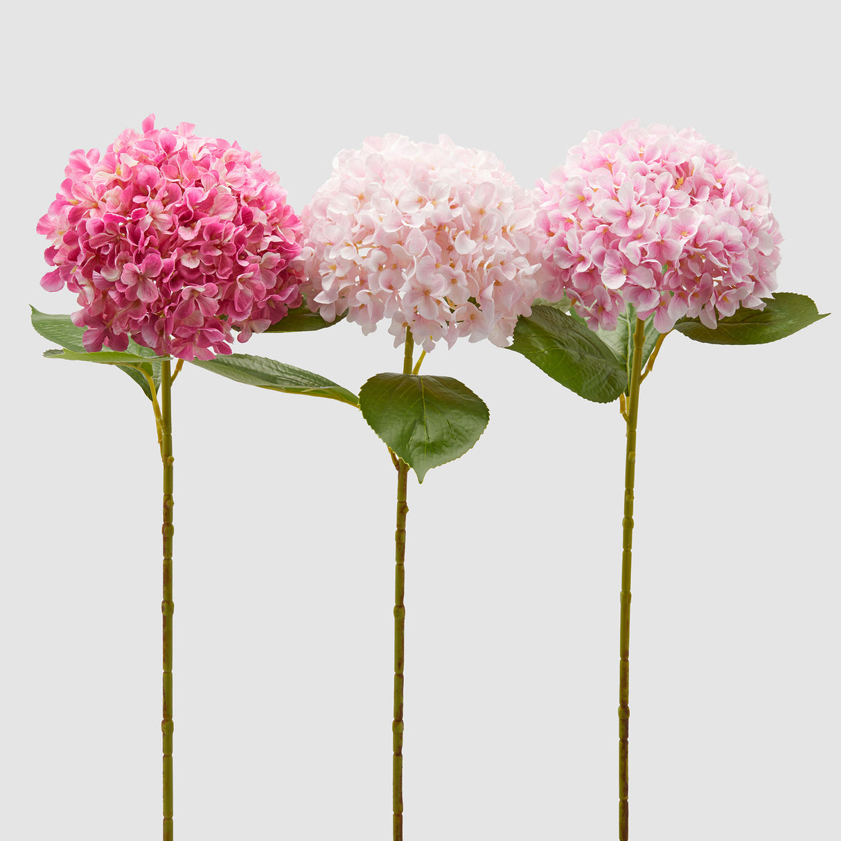 EDG Enzo De Gasperi Ortensia Set 3 Pezzi Fiori Artificiali 65cm Rosa