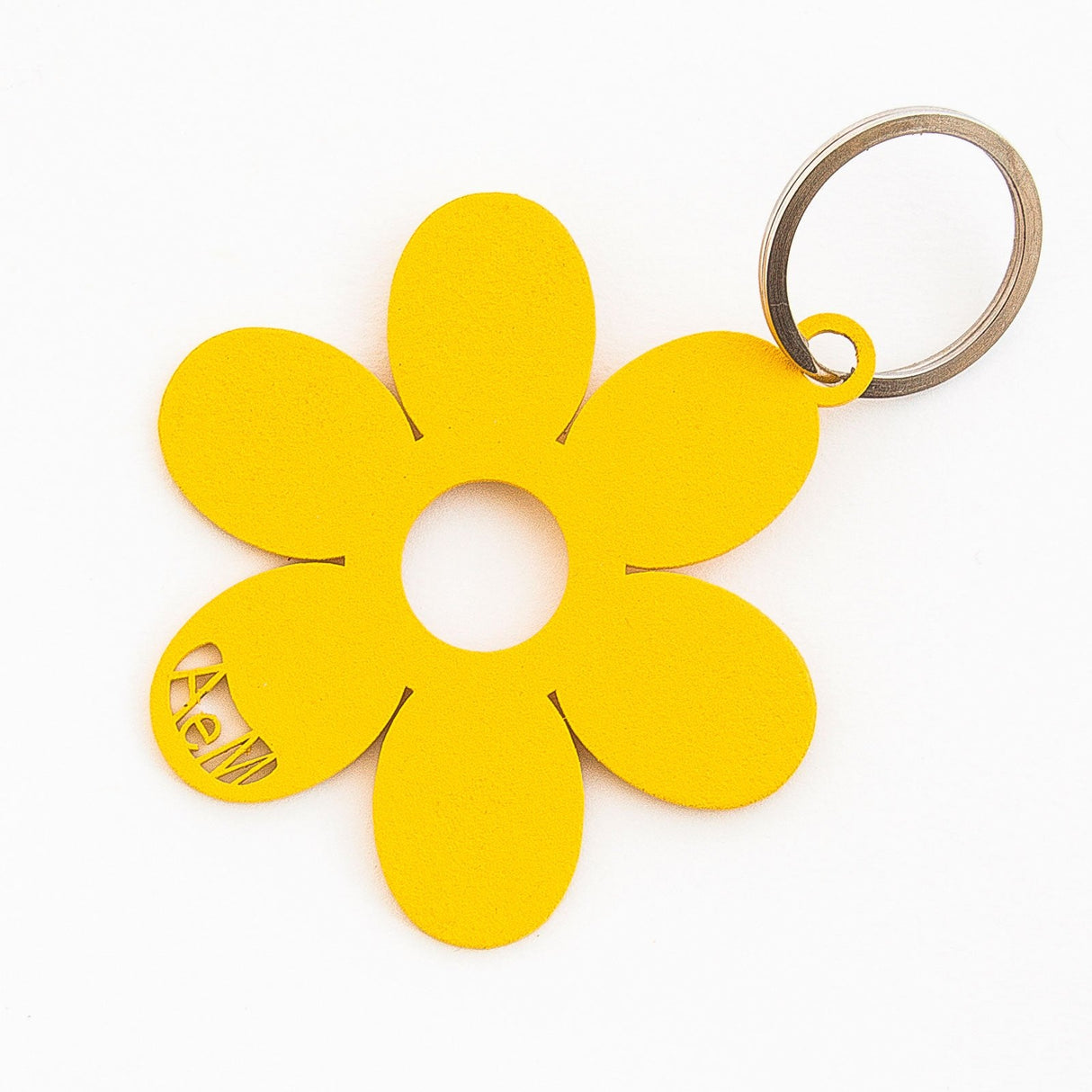 ARTI & MESTIERI Portachiavi di Design Fiorellino Giallo 30x18cm