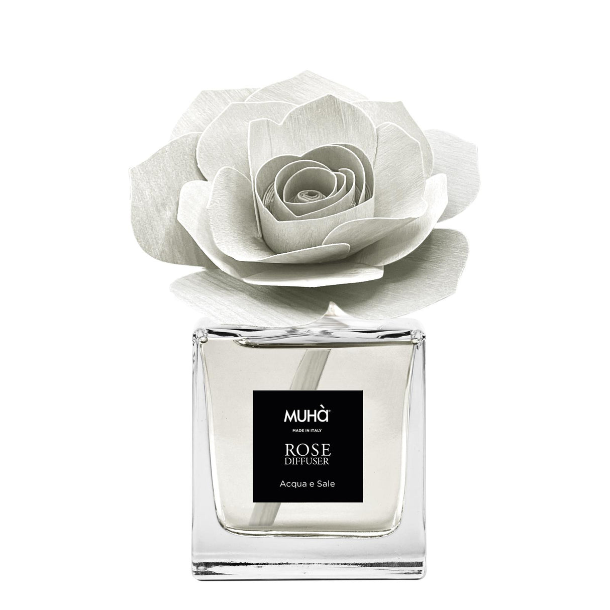 MUHA' Profumatore D'Ambiente Diffusore Rosa 100ml Acqua e Sale